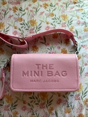 Marc Jacobs Pink Pebbled Leather Mini Crossbody